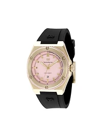 Technomarine Women's Tm-416084 Coral Quartz Pink Dial Watch