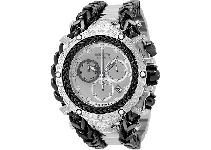 Invicta Men's 48417 Gladiator Quartz Chronograph Silver Dial Watch