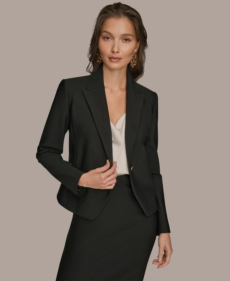 Donna Karan New York Women's Peplum Long Sleeve Jacket