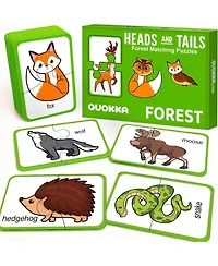 Quokka 16 Pairs of Wood Animals - Memory Matching Games for 2-4 Ages
