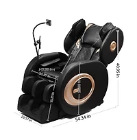 Maison Boucle Zero Gravity Massage Recliner with Back & Leg Heat, Foot Massage & Air Compression, Full Body Chair with Bluetooth-Maison Boucle