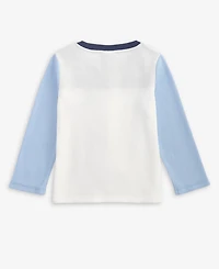 First Impressions Baby Boys Long-Sleeve Waffle Colorblocked T-Shirt, Macy's Exclusive