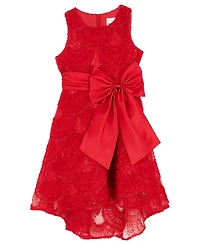 Rare Editions Girls 7-16 Soutache Hi-Low Dress