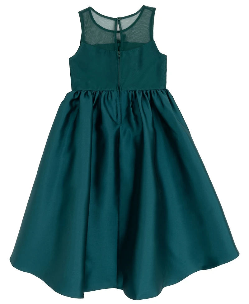 Rare Editions Girls 2T-6X Sequin Applique Illusion Dress