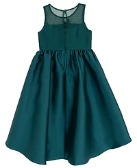 Rare Editions Girls 2T-6X Sequin Applique Illusion Dress