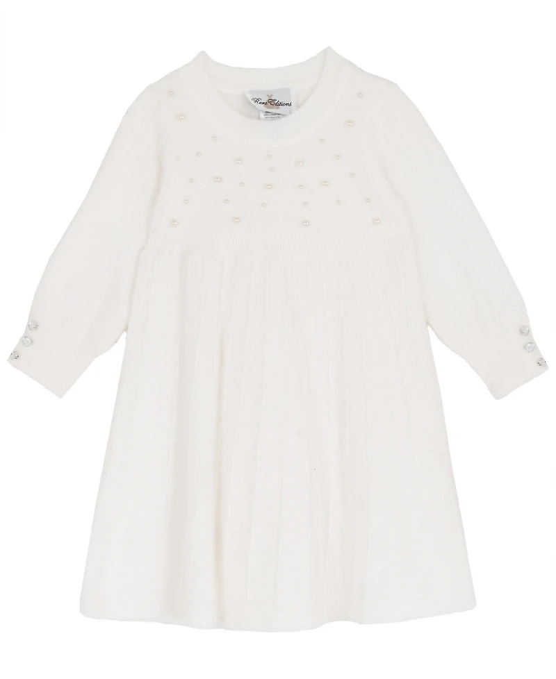 Rare Editions Girls 2T-6X Long-Sleeve Sweater Dress