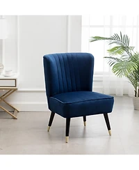 Jujabu Contemporary Velvet Upholstered Accent Chair