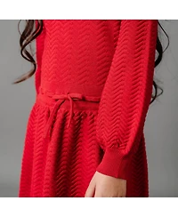 Hope & Henry Baby Girls Organic Long Sleeve Balloon Sweater Dress