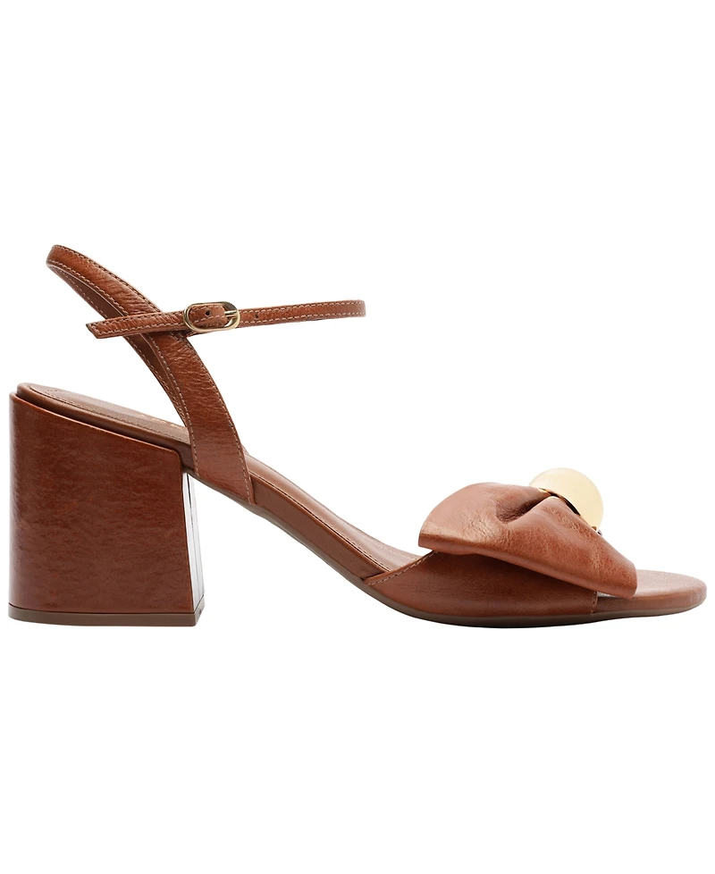 Arezzo Women's Rayna Mid Block Heel Sandals