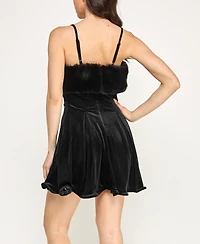 Violet Weekend Juniors' Spaghetti Strap Mini Dress