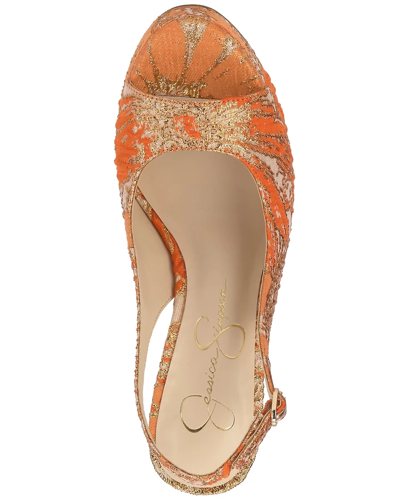 Jessica Simpson Women's Sibilla Slingback Platform Stiletto Pumps