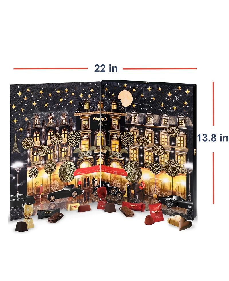 Maxim's De Paris Holiday Chocolate Advent Calendar, 7.2oz