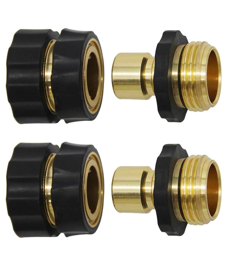 Twinkle Star Garden Hose Quick Connector Fitting Male and Female 2 Pack