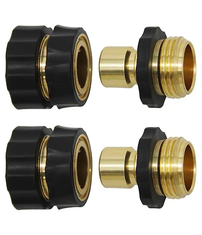 Twinkle Star Garden Hose Quick Connector Fitting Male and Female 2 Pack