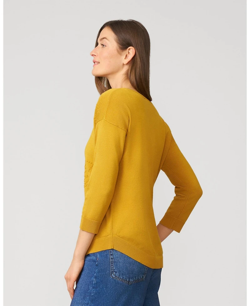 Cable & Gauge Women's Fall Drop Shoulder Tunic Sweater