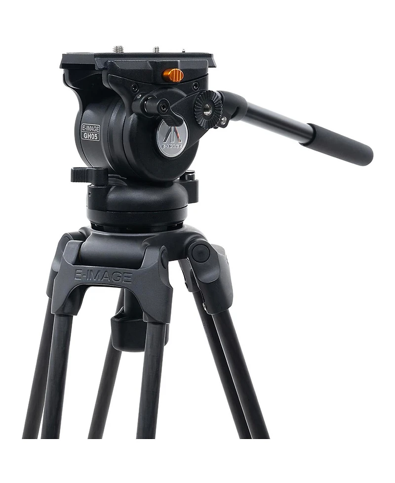 Ikan E-Image EG05C2 3-Section Carbon Fiber Tripod with GH05 Fluid Video Head and Mid-Level Spreader