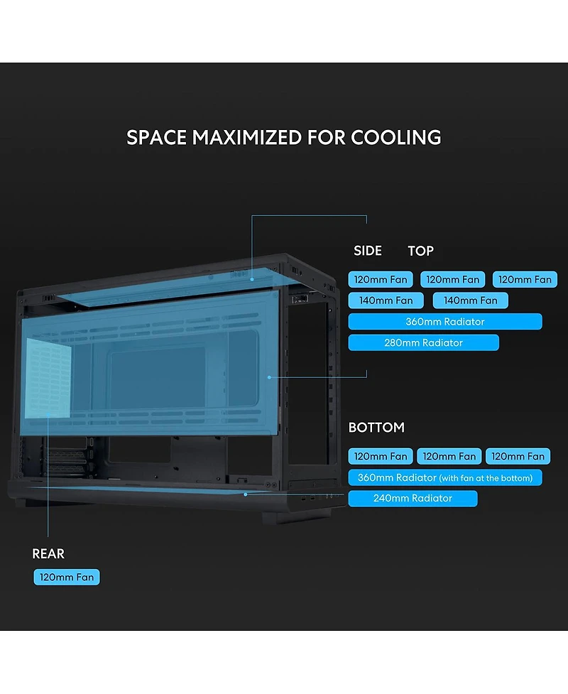 Lian-Li Lian-li Cs A3-mATX-wd Black Mini tower MicroATX Chassis Retail