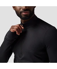 Backcountry Men's Pines Microgrid Ultra-Lt Baselayer 1/4-Zip Top Lightweight Long Underwear Tops