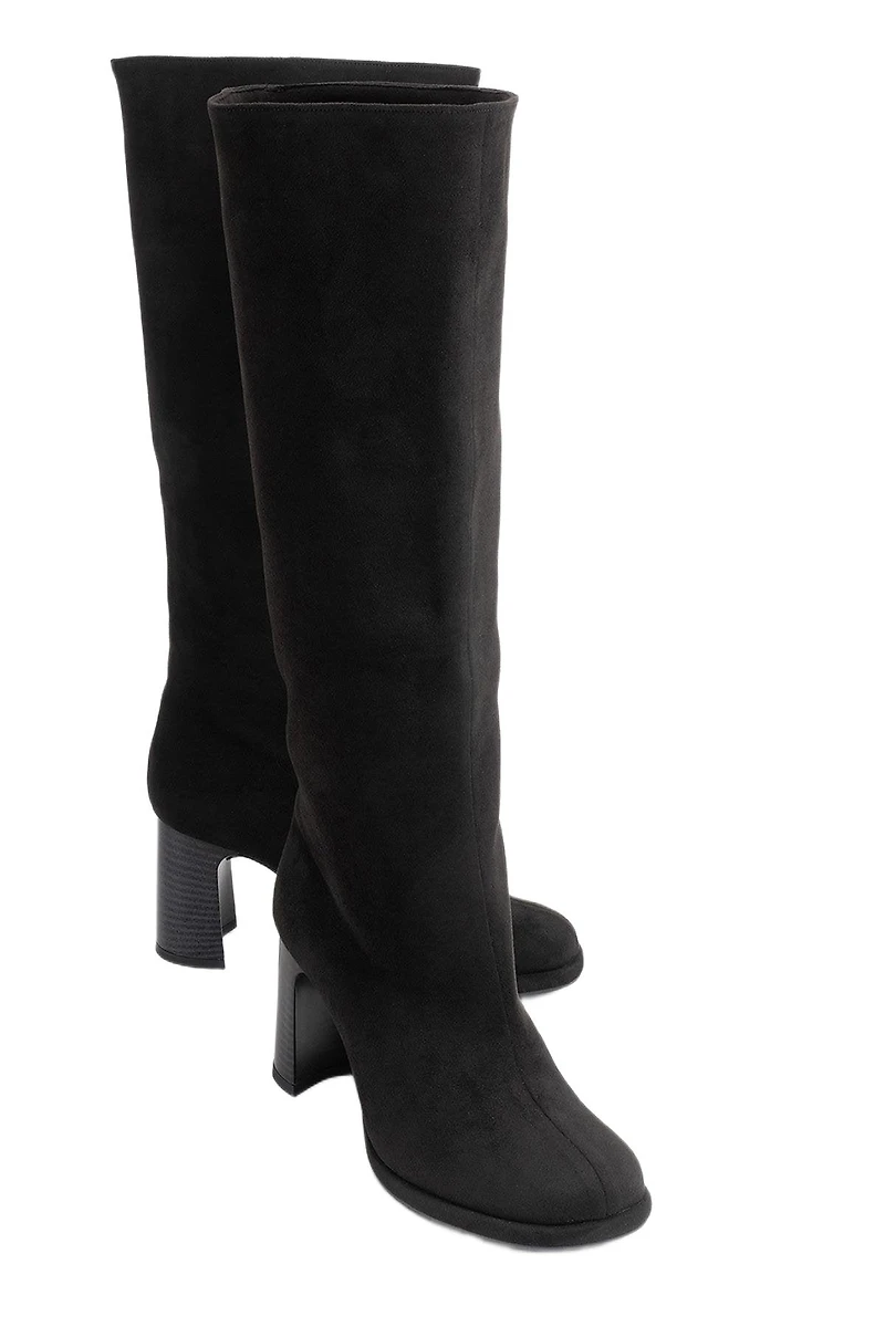 Prologue Shoes Josette Block Heel Knee High Boot (Women)
