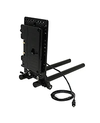 Core Swx 15mm Rail Mount Cheese Plate with 3-Stud Battery Plate and 18" Regulated 8V Cable for Canon C100/C100MK2
