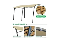 Aecojoy 13'x10' Wall Mounted Peogola, Uv Block Patio Awning Sunshade Canopy for Patio