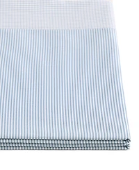 Tommy Hilfiger Williamstown Stripe Contrast Hem 200-Thread Count Cotton -Pc. Sheet Set