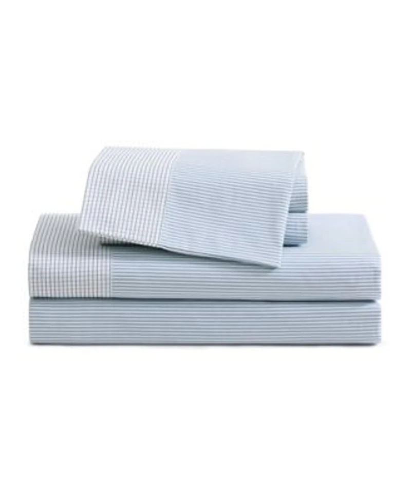 Tommy Hilfiger Williamstown Stripe Contrast Hem Sheet Set