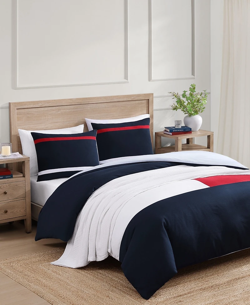 Tommy Hilfiger Iconic Anniversary Seersucker Textured 2-Pc. Comforter Set, Twin