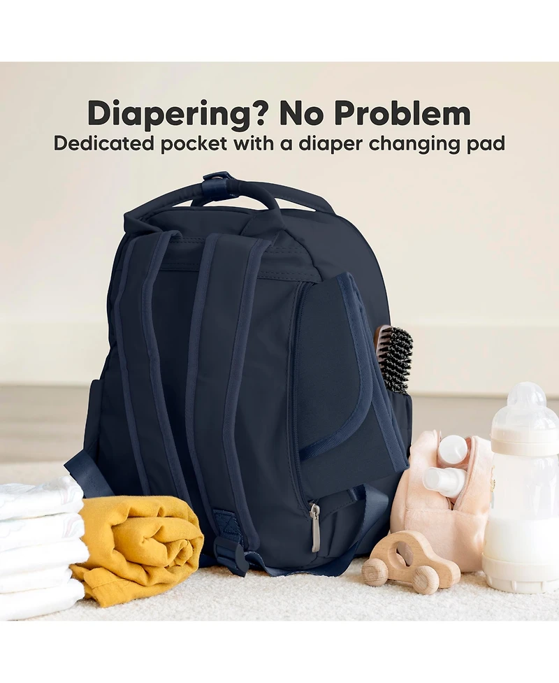 KeaBabies Play Diaper Bag Backpack Comes with Portable Changing Pad, Baby for Mom, Travel Essential