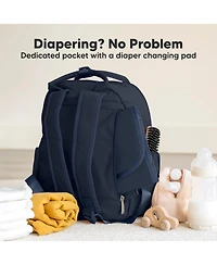 KeaBabies Play Diaper Bag Backpack Comes with Portable Changing Pad, Baby for Mom, Travel Essential