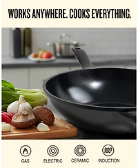 Alva Energy 12" Ceramic Nonstick Wok – Pfas-Free, Non-Toxic Cookware