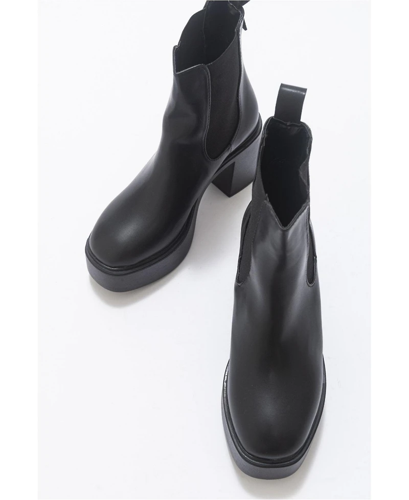 Prologue Shoes Fenira Platform Heel Chelsea Boot (Women)