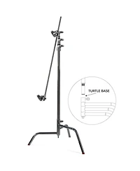 Matthews 40" C+ Stand with Turtle Base and Grip Head and Arm, Chrome, 4-Pack