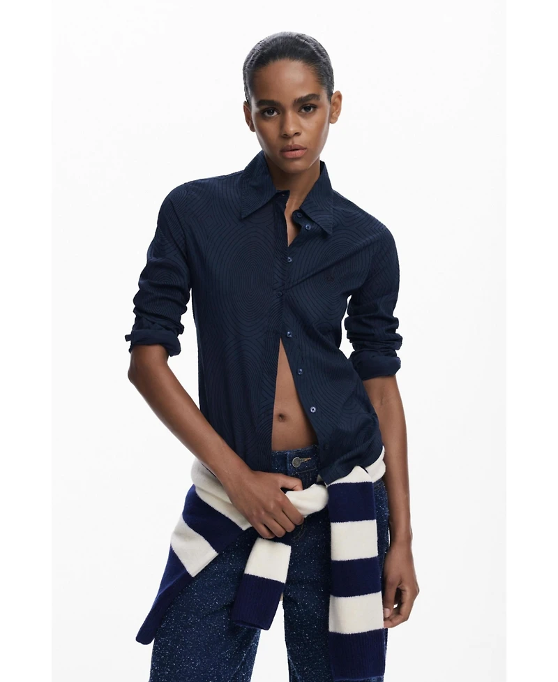 Desigual Women's Textured plain shirt