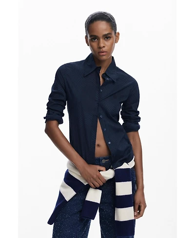 Desigual Women's Textured plain shirt