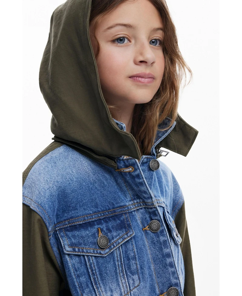 Desigual Girls's Stitch combined parka