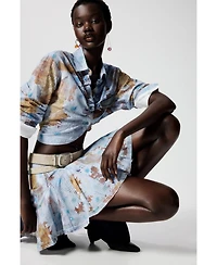 Desigual Women's Striped shirt with flowers