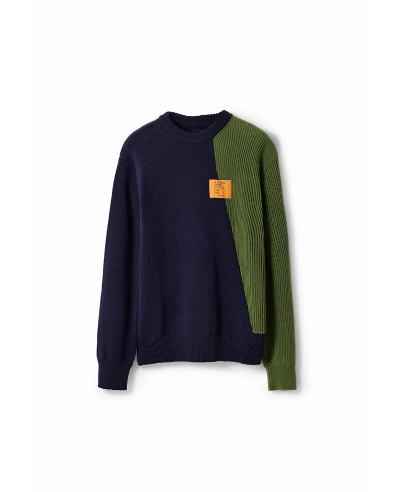 Desigual Men's Two-tone combination jumper