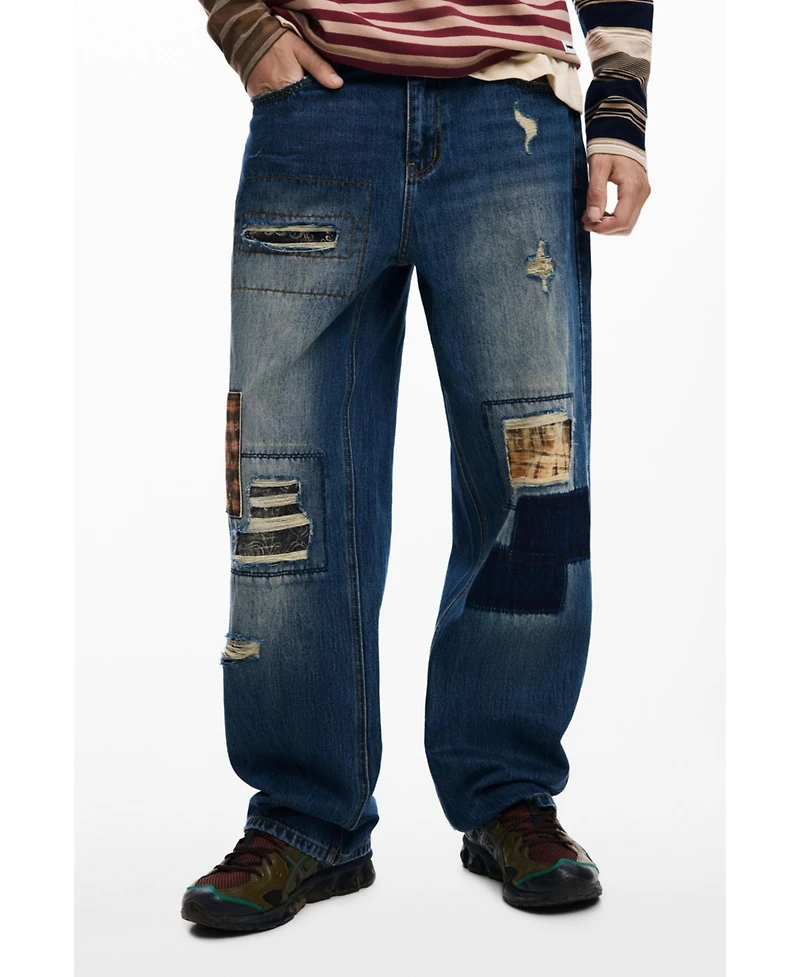 Desigual Men's Patch denim trousers