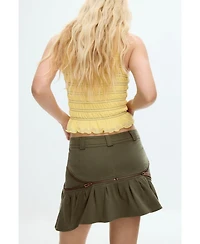Desigual Women's Short skirt with zippers