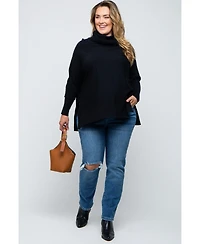 Pinkblush Plus Blue Distressed Knee Skinny Jeans