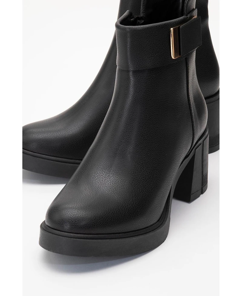 Prologue Shoes Rashe Block Heel Zip Boot (Women)