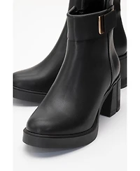 Prologue Shoes Rashe Block Heel Zip Boot (Women)