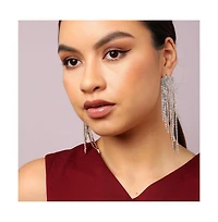 Sohi Women's Bling Cluster Drop Earrings