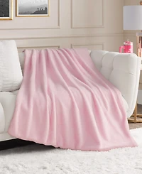 Juicy Couture Rabbit Mink Faux Fur Throw Blanket, 50" x 70"