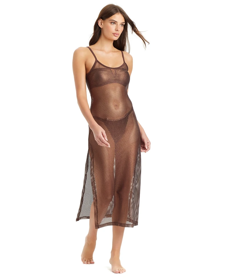 Sanctuary Sea Crochet Midi Slip Cover-Up Dress