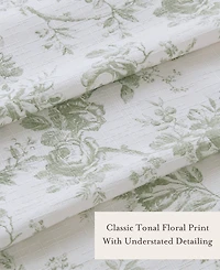 Laura Ashley Walled Garden Tonal Floral Shower Curtain