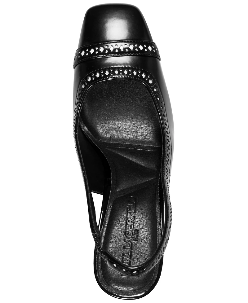 Karl Lagerfeld Paris Women's Siofra Square Toe Heels