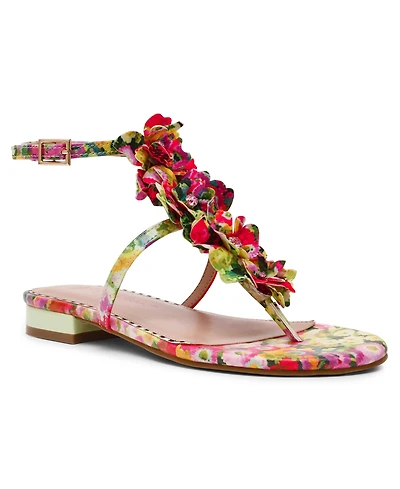 Betsey Johnson Women's Kenedy Floral Gladiator Round Toe Sandals