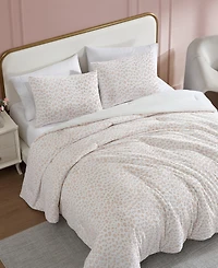 Betsey Johnson Betseys Leopard Burnout Velvet -Pc. Comforter Set